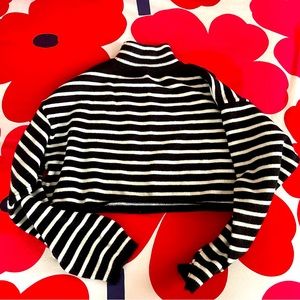 Striped Cropped Cider Sweater